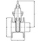 Schuifafsluiter Serie: BETA® 300 Type: 21116 Nodulair gietijzer DVGW (gas) Flens PN10/16